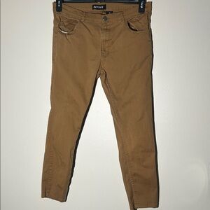 Men's Slim Fit Brown/Tan Jeans Casual 98% Cotton